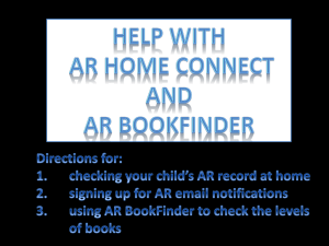 Clickon the word AR below to learn more about AR Home Connect