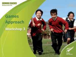 Workshop 3: Games approach