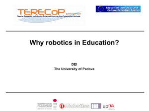 Why robotics in Education?