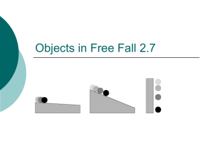Objects in Free Fall