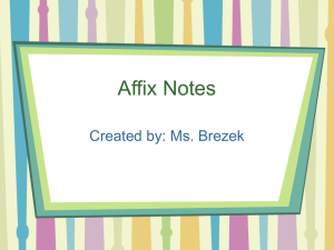 Affix Notes - brezekclass