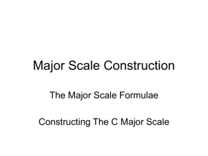 a free powerpoint demonstration covering major scale construction