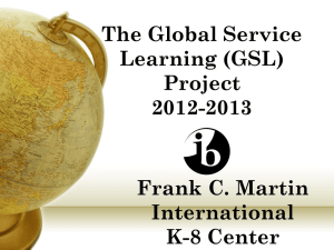 GSLP PowerPoint - Frank C. Martin International K