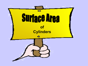Surface Area of a Cylinder - Western Reserve Public Media