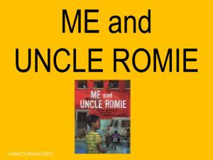 Unit 3 week 5 vocab introduction Me and Uncle Romie PP