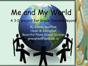 Me and My World - Beautiful Plains School Division