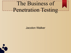 Penetration testing slides