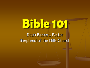 Bible 101 - Lesson 4B
