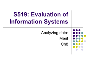 Analyzing data