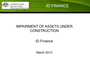Impairment of Assets under Construction