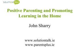 Presentation by Dr John Sharry