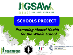 Slides from Jigsaw Meath - Children`s mental health coalition