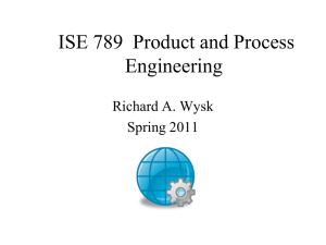 IE 550 Manufacturing Systems - Industrial and Systems Engineering