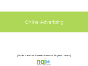Online Advertising () - New Organizing Institute
