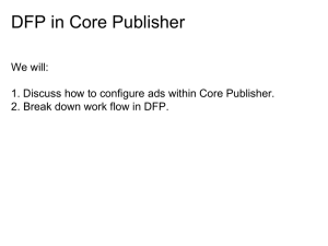 DFP in Core Publisher