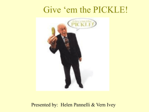 “Give Em The Pickle!” by Sara Aquilante (St. Lucie) & Linda Weistner