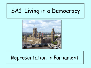 Representation in Parliament