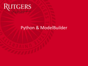 Python & ModelBuilder