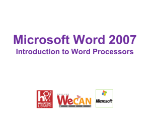 Dowlonad the MS Word 2007 Presentation