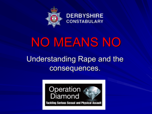 NO MEANS NO - Derbyshire Police