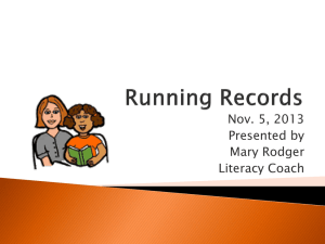 Running Records PPT K-2