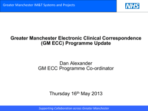 Connecting-all across Greater Manchester presentation one