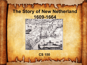 New Netherlands PPT - Teaching American History
