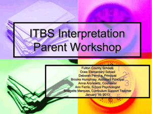 ITBS Overview presentation OC final rev 1-15-13
