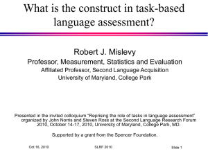 What is the construct in task