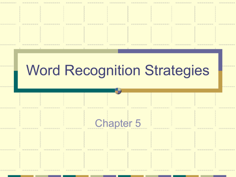 word recognition thesis