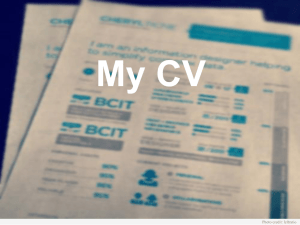 A CV is