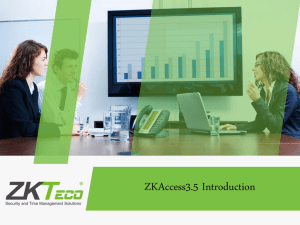 ZKAccess3.5 Introduction