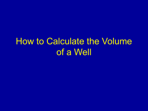How to Calculate the Volume of a Well