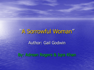“A Sorrowful Woman”