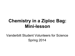 Chemistry in a Ziploc Bag: Mini