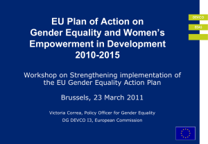 Gender in development - Practitioners Network of European