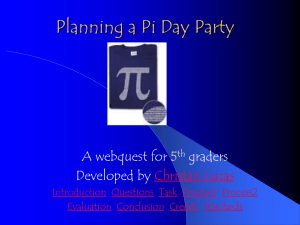 Planning a Pi Day Party