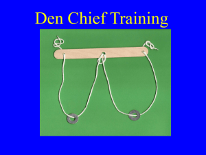 Den Chief Training Slideshow