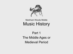Markham Woods Middle Music History