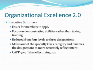 Organizational Excellence 2.0