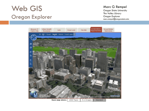 Web GIS Oregon Explorer