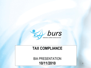 BICA Tax Compliance