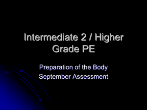 Intermediate 2 / Higher Grade PE