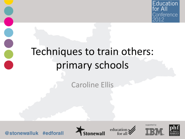 Techniques To Train Others In Primary Schools