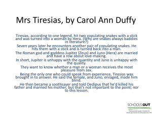 Mrs Tiresias, by Carol Ann Duffy