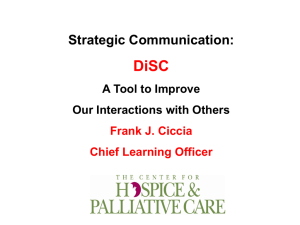 Strategic Communication Utilizing DiSC