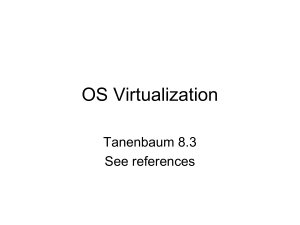 OS Virtualization