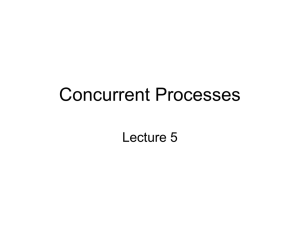 Lecture 5 - Concurrent Processes