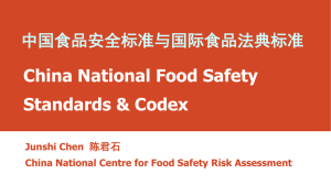 China National Food Safety Standards & Codex