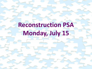 Reconstruction PSA Powerpoint
